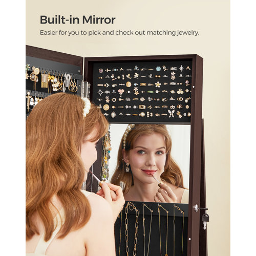 Ebern Designs Quakertown 21.3'' Wide Freestanding Jewelry Armoire with